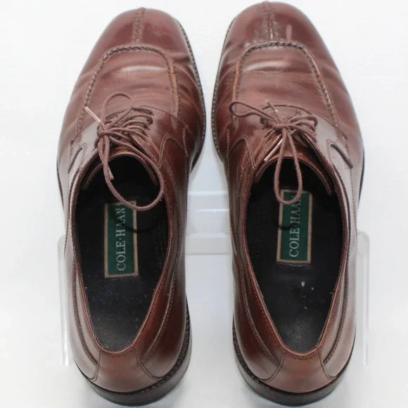 Cole Haan Mens Brown Leather Split Toe Derby Shoes C04717 Size 10 M - Picture 12 of 12
